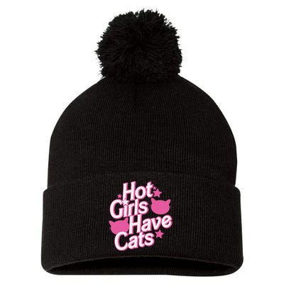 Hot Have Cats Pom Pom 12in Knit Beanie