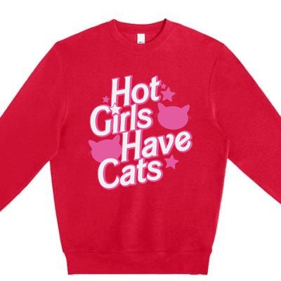 Hot Have Cats Premium Crewneck Sweatshirt