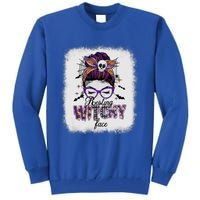 Happy Halloween Costume Resting Witch Face Funny Gift Tall Sweatshirt