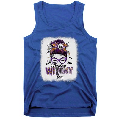 Happy Halloween Costume Resting Witch Face Funny Gift Tank Top