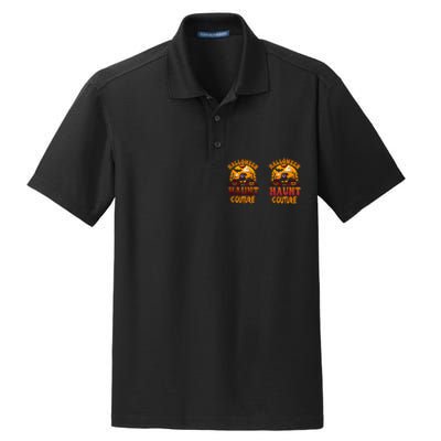 Halloween Haunt Couture Artwork Dry Zone Grid Polo