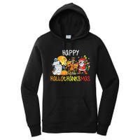 Happy Hallothanksmas Coffee Latte Halloween Thanksgiving Women's Pullover Hoodie