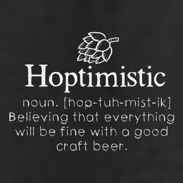 Hoptimistic Hops Craft Beer Lover Gift Homebrew Brewery 7 Panel Mesh Trucker Snapback Hat
