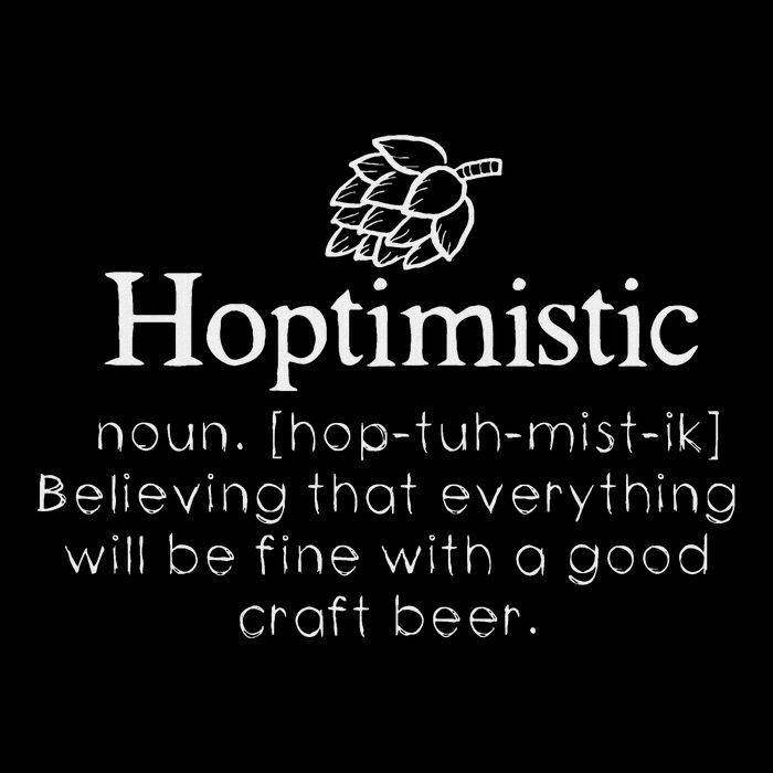 Hoptimistic Hops Craft Beer Lover Gift Homebrew Brewery Impact Tech Backpack