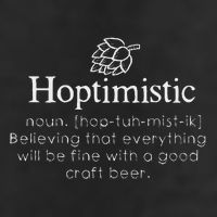 Hoptimistic Hops Craft Beer Lover Gift Homebrew Brewery 11oz C Handle Ceramic Mug