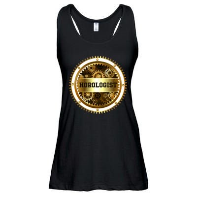 Horologist Horology Clockmaker Watchmaker Timekeeper Watch Collector Clock Lover Ladies Essential Flowy Tank