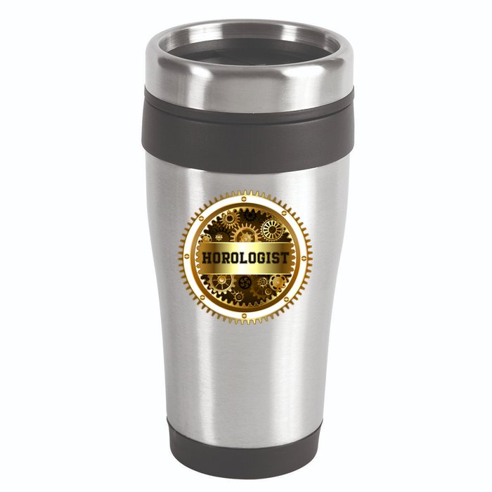 Horologist Horology Clockmaker Watchmaker Timekeeper Watch Collector Clock Lover 16oz Travel Tumbler