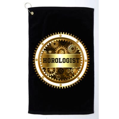 Horologist Horology Clockmaker Watchmaker Timekeeper Watch Collector Clock Lover Golf Towel