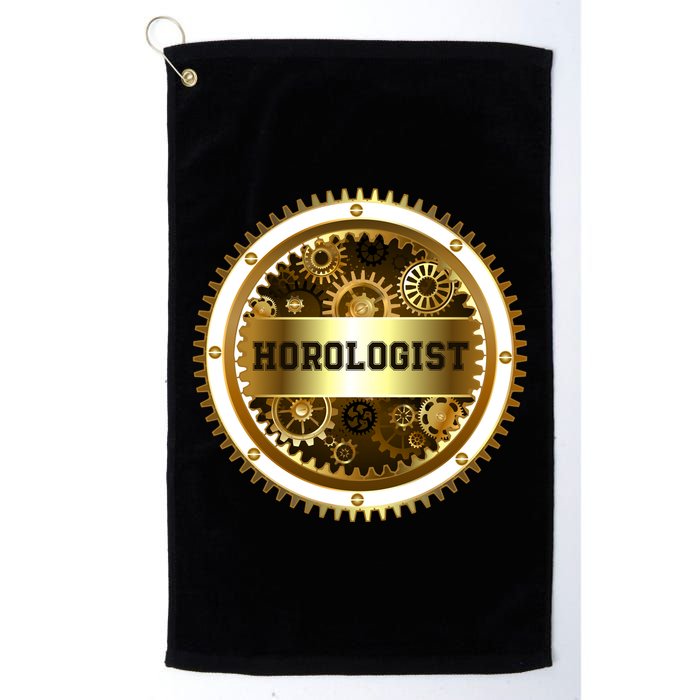 Horologist Horology Clockmaker Watchmaker Timekeeper Watch Collector Clock Lover Golf Towel