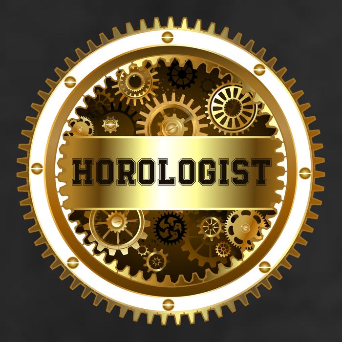 Horologist Horology Clockmaker Watchmaker Timekeeper Watch Collector Clock Lover Golf Towel