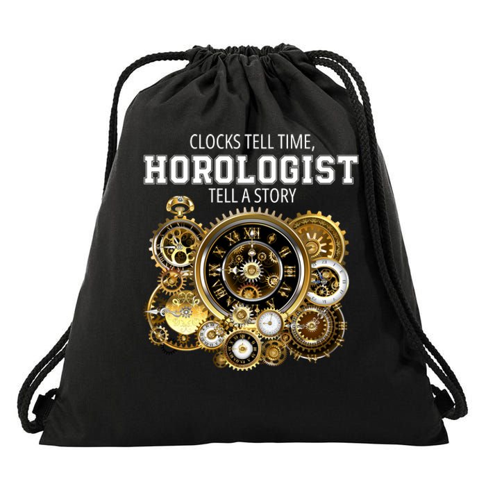 Horologist Horology Clockmaker Watchmaker Clock Lover Timekeeper Watch Collector Drawstring Bag