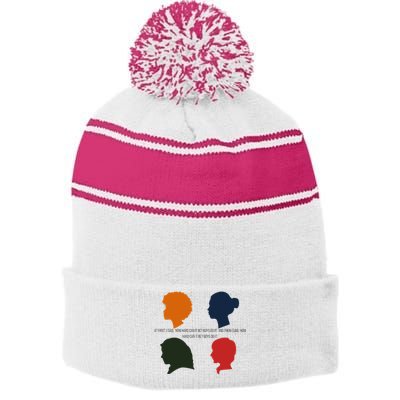 How Hard Can It Be Do It. Stripe Pom Pom Beanie