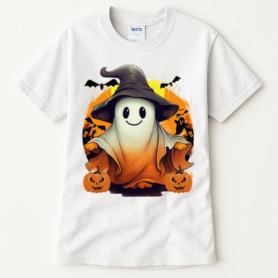 HAPPY HALLOWEEN Cute Halloween Ghost Bat & Halloween Pumpkin Tall T-Shirt