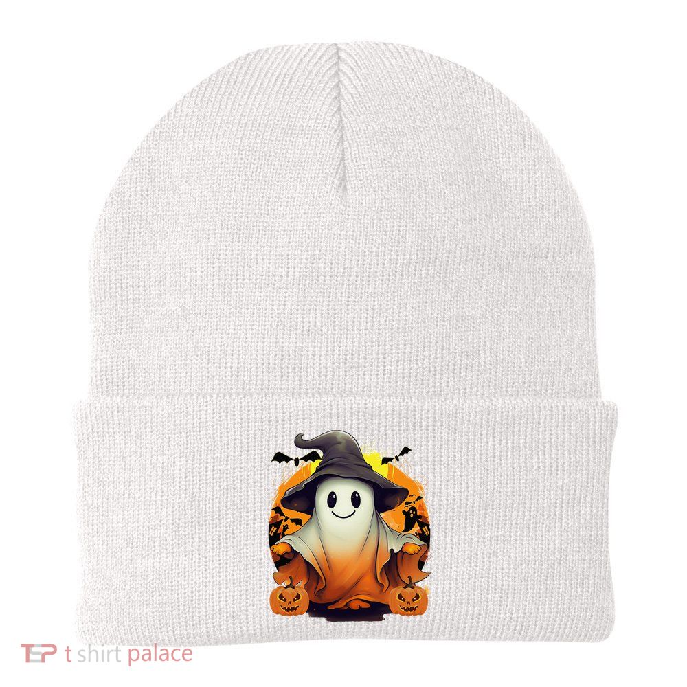 HAPPY HALLOWEEN Cute Halloween Ghost Bat & Halloween Pumpkin Beanie
