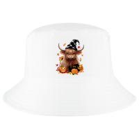 Halloween Highland Cow Witchy Cow Spooky Pumpkin Hello Fall Cool Comfort Performance Bucket Hat