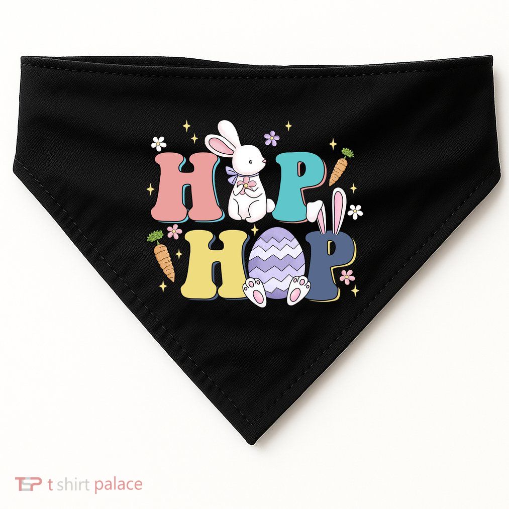 Hip Hop Cute Easter Bunny USA-Made Doggie Bandana
