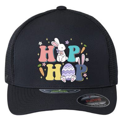 Hip Hop Cute Easter Bunny Flexfit Unipanel Trucker Cap