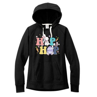 Hip Hop Cute Easter Bunny Women's Fleece Hoodie