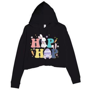 Hip Hop Cute Easter Bunny Crop Fleece Hoodie