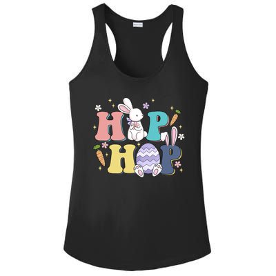 Hip Hop Cute Easter Bunny Ladies PosiCharge Competitor Racerback Tank