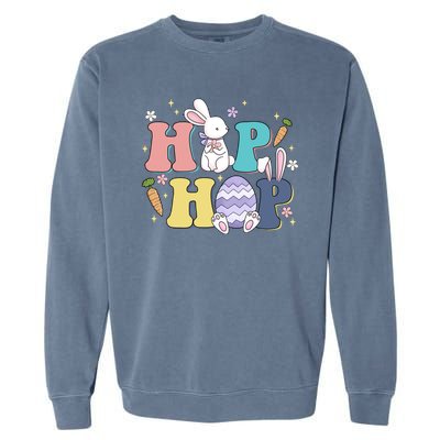 Hip Hop Cute Easter Bunny Garment-Dyed Sweatshirt