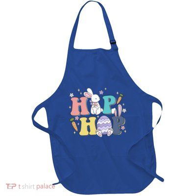 Hip Hop Cute Easter Bunny Full-Length Apron With Pockets