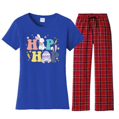 Hip Hop Cute Easter Bunny Women's Flannel Pajama Set