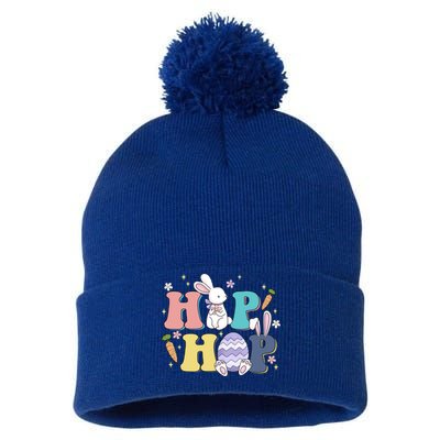 Hip Hop Cute Easter Bunny Pom Pom 12in Knit Beanie