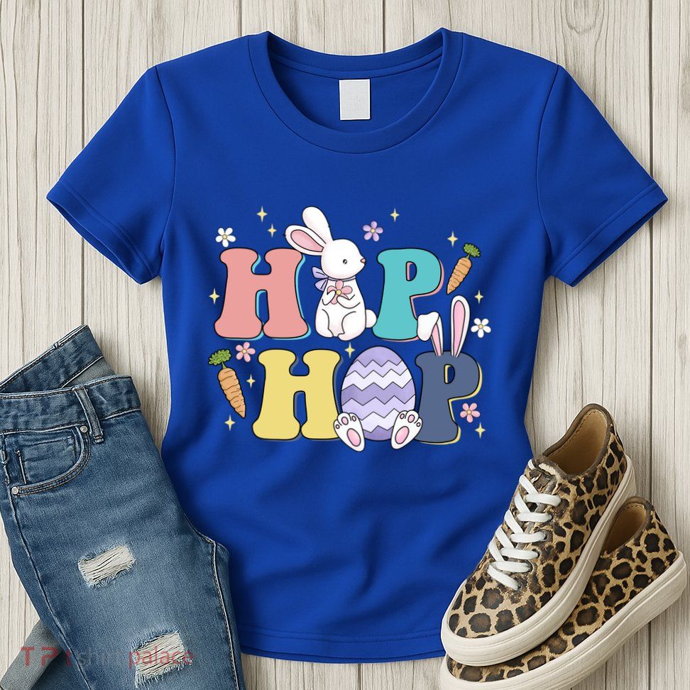 Hip Hop Cute Easter Bunny Women's T-Shirt