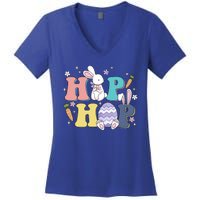 Hip Hop Cute Easter Bunny Women's V-Neck T-Shirt