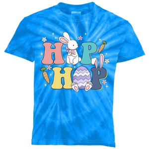 Hip Hop Cute Easter Bunny Kids Tie-Dye T-Shirt