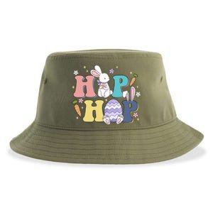 Hip Hop Cute Easter Bunny Sustainable Bucket Hat