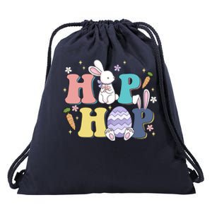 Hip Hop Cute Easter Bunny Drawstring Bag