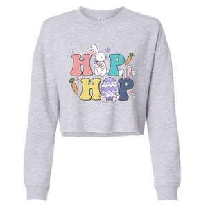 Hip Hop Cute Easter Bunny Cropped Pullover Crew