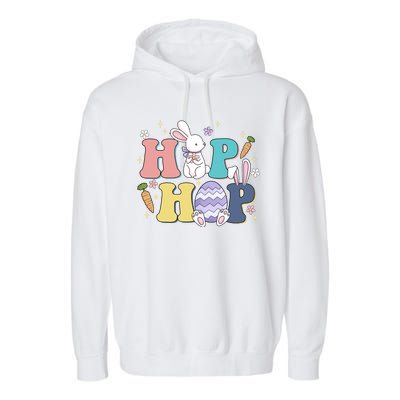 Hip Hop Cute Easter Bunny Garment-Dyed Fleece Hoodie