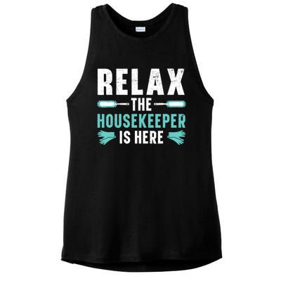 Housekeeping Housekeeper Cleaner Job Cleaning Crew Ladies PosiCharge Tri-Blend Wicking Tank