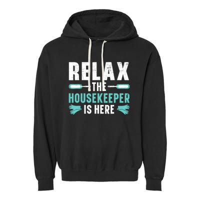 Housekeeping Housekeeper Cleaner Job Cleaning Crew Garment-Dyed Fleece Hoodie