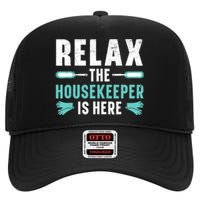 Housekeeping Housekeeper Cleaner Job Cleaning Crew High Crown Mesh Back Trucker Hat