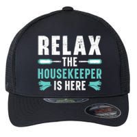 Housekeeping Housekeeper Cleaner Job Cleaning Crew Flexfit Unipanel Trucker Cap