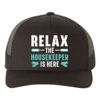 Housekeeping Housekeeper Cleaner Job Cleaning Crew Yupoong Adult 5-Panel Trucker Hat