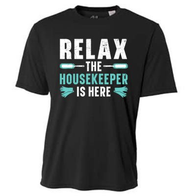 Housekeeping Housekeeper Cleaner Job Cleaning Crew Cooling Performance Crew T-Shirt