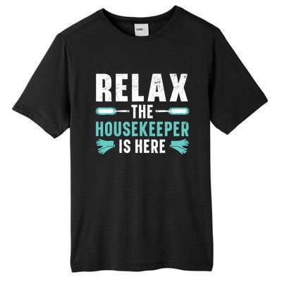 Housekeeping Housekeeper Cleaner Job Cleaning Crew Tall Fusion ChromaSoft Performance T-Shirt