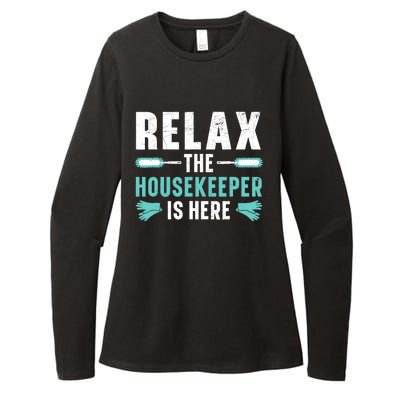 Housekeeping Housekeeper Cleaner Job Cleaning Crew Womens CVC Long Sleeve Shirt