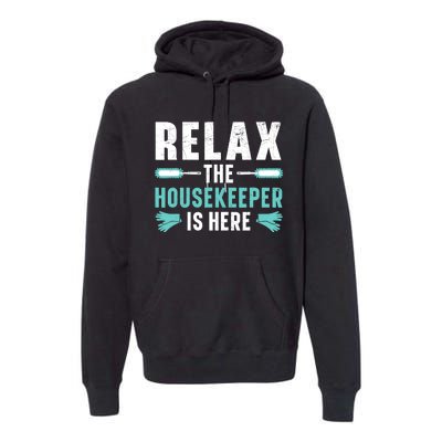 Housekeeping Housekeeper Cleaner Job Cleaning Crew Premium Hoodie