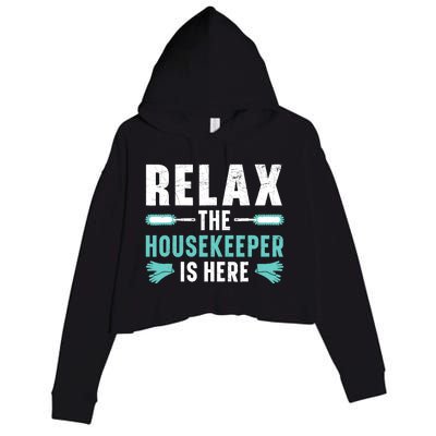 Housekeeping Housekeeper Cleaner Job Cleaning Crew Crop Fleece Hoodie