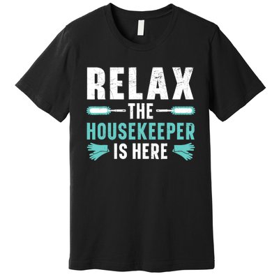 Housekeeping Housekeeper Cleaner Job Cleaning Crew Premium T-Shirt