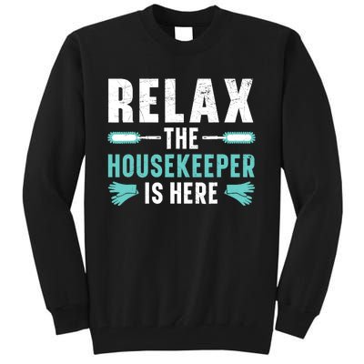 Housekeeping Housekeeper Cleaner Job Cleaning Crew Tall Sweatshirt