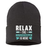 Housekeeping Housekeeper Cleaner Job Cleaning Crew Sustainable Knit Beanie