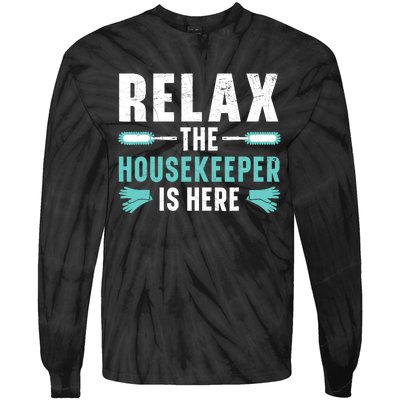 Housekeeping Housekeeper Cleaner Job Cleaning Crew Tie-Dye Long Sleeve Shirt