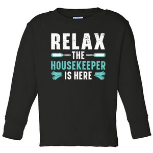 Housekeeping Housekeeper Cleaner Job Cleaning Crew Toddler Long Sleeve Shirt